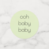 Baby shower Confetti bouwt een bibliotheek/blauw (Kleine voorkant)