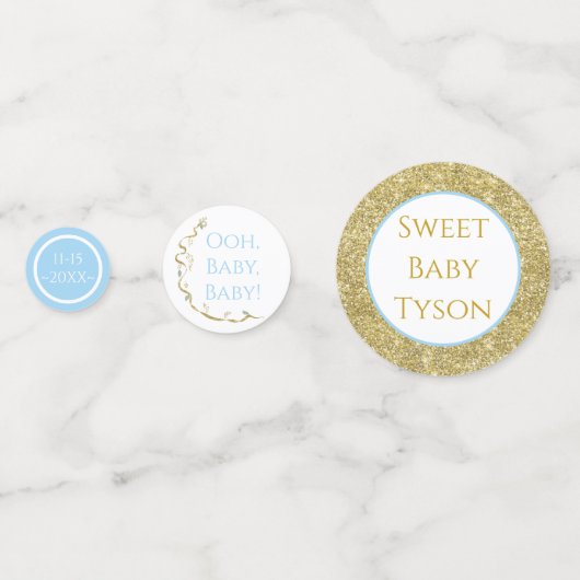 Baby shower Confetti Castle in de lucht (Voorkanten)