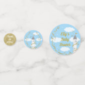 Baby shower Confetti Castle in de lucht (Achterkanten)