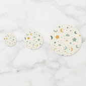 Baby Shower Confetti - Celestial Table Scatter (Voorkanten)