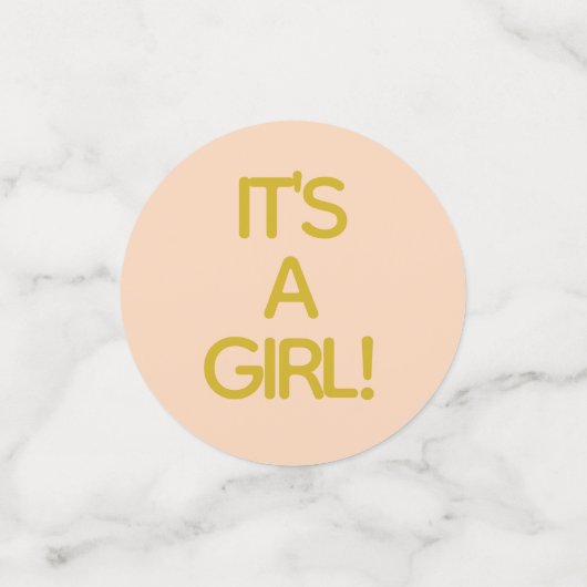 Baby shower Confetti Classic Roze N Gold