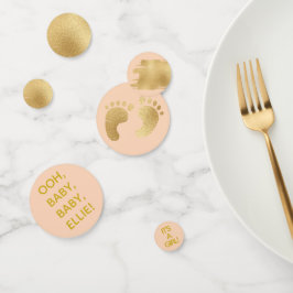 Baby shower Confetti Classic Roze N Gold