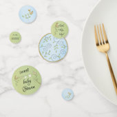 Baby shower Confetti Gold Blue Birds (Groep)