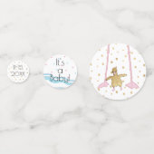 Baby shower Confetti Gold mama N Baby Flamingo (Achterkanten)