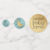 Baby shower Confetti Gold mammie in Baby Dolphins (Achterkanten)