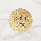 Baby shower Confetti Gold mammie in Baby Dolphins (Kleine voorkant)