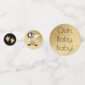 Baby shower Confetti Goud Mama N Baby Pinguïns (Voorkanten)
