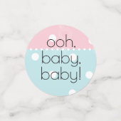 Baby shower Confetti Peek a boo Baby (Kleine voorkant)