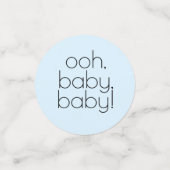 Baby shower Confetti Snips en Snails Blue N Grijs (Kleine voorkant)