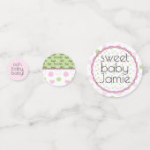 Baby shower Confetti Sugar en Spice Pink N Groen (Voorkanten)