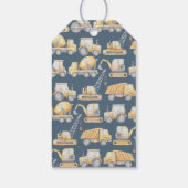 Baby shower constructietransport cadeaulabel (Achterkant)