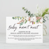 Baby shower Corona Virus Cancelation Kaart (Staand voorkant)