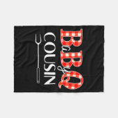 Baby Shower Cousin Bbq Party Cute Matching Family  Fleece Deken (Voorkant (Horizontaal))