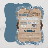 Baby shower Cowboy Bandanna Jumper Kaart (Voorkant / Achterkant)