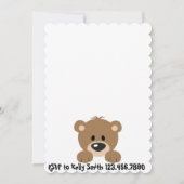 baby shower Cub nodigt uit! Kaart (Achterkant)