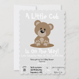 baby shower Cub nodigt uit! Kaart