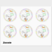 Baby shower Cupcake Toppers Stickers (Vel)