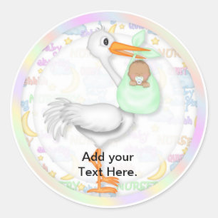 Baby shower Cupcake Toppers Stickers