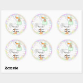 Baby shower Cupcake Toppers Stickers (Vel)