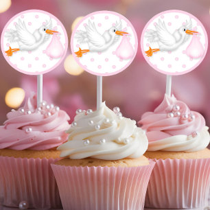 Baby shower Cupcake Toppers Stickers
