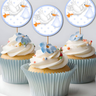 Baby shower Cupcake Toppers Stickers