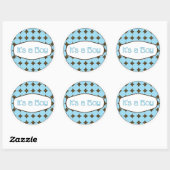 Baby shower Cupcake Toppers Stickers Het is een Jo (Vel)