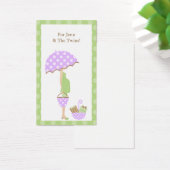 Baby shower Custom Gift Label Visitekaartjes (Bureau)