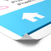 Baby shower Custom Selfie Lijst Elefante Poster (Hoek)