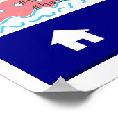 Baby shower Custom Selfie Lijst Marino Poster (Hoek)