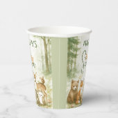 Baby Shower Cute Baby Animals Papieren Bekers (Rechts)