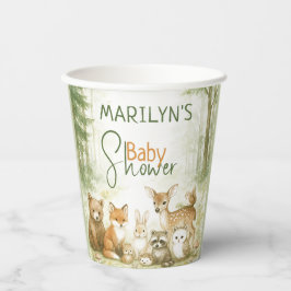 Baby Shower Cute Baby Animals Papieren Bekers