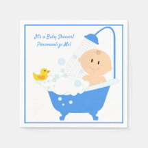 Baby shower Cute Baby in Bathtub Persoonlijk