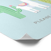 Baby shower Cute Favors Sign Poster (Hoek)