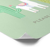 Baby shower Cute Favors Sign Poster (Hoek)