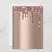 Baby shower Cute Feet Roos Gold Drivers Boy Girl Kaart (Achterkant)