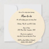 Baby shower, Cute Girl die telefonisch spreekt Kaart (Achterkant)