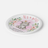 Baby shower Cute Hippo Paper Bord (Gekanteld)