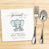 Baby shower Cute Mint Green Elephant Servet