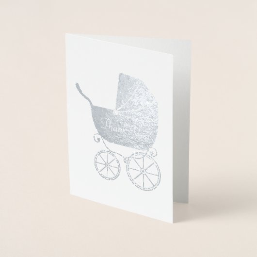 Baby shower Cute Pink Girl Folie Kaarten (Voorkant)