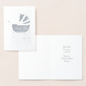 Baby shower Cute Pink Girl Folie Kaarten (Display)