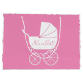  Baby shower Cute Pink Girl Groot Cadeauzakje (Achterkant)