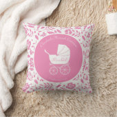  Baby shower Cute Pink Girl Kussen (Deken)