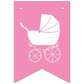  Baby shower Cute Pink Girl Vlaggetjes (Eerste vlag)