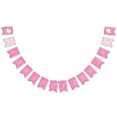  Baby shower Cute Pink Girl Vlaggetjes (Alle)