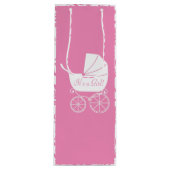  Baby shower Cute Pink Girl Wijn Cadeautas (Voorkant)