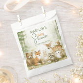 Baby Shower Cute Woodland Baby Animals Bedankzakje (Geknipt)