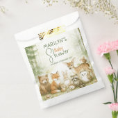 Baby Shower Cute Woodland Baby Animals Bedankzakje (Gezegeld)