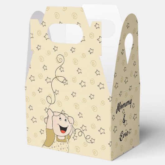 Baby shower Cutie Baby Favor Box Bedankdoosjes (Geopend)