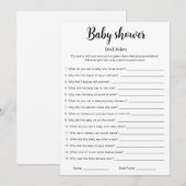 Baby Shower Dad Jokes Game Printable,  Kaart (Voorkant / Achterkant)