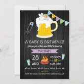 Baby shower Dadchelor Beer en BBQ van mannen Kaart (Voorkant)